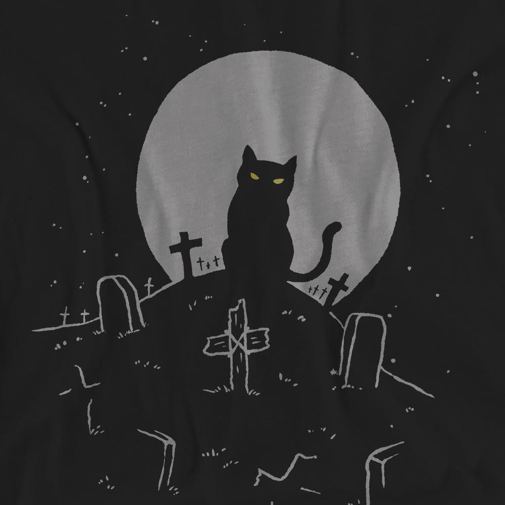 Pet Sematary Unisex Adult Cat With Tombstones T-Shirt