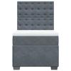 Maison Exclusive - Sommier à lattes de lit avec matelas Gris foncé 100x200 cm