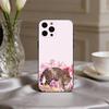 C-Cute L-Lily L-Цветок & L-Леопард Чехол для телефона для iPhone 17,16,15,14,13,12,11 Plus,Pro Max,XS,Мягкий силиконовый черный чехол