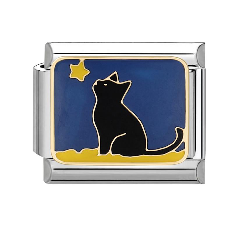 Мультяшные Милые Кошки Собаки Лапа Сердце Ночь Луна Цветы Итальянские Шармы-Звенья Подходят для Браслета из Нержавеющей Стали 9 мм Женщины DIY Изготовление Подарки