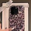 Pink Leopard Print Phone Case for IPhone 16 15 14 Pro Max 13 12 11 Pro Max16e  8 7 Plus SE  XS XR X Tinfoil Pattern Cover
