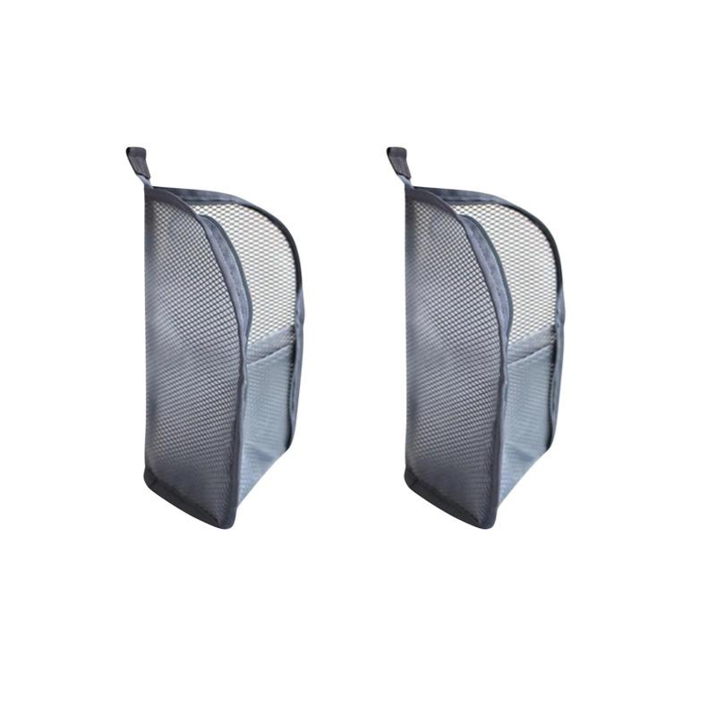 Standing Mesh Toiletry Bag, Portable Cosmetic Organizer for Travel, Waterproof Makeup Storage Pouch, Washable Travel Case