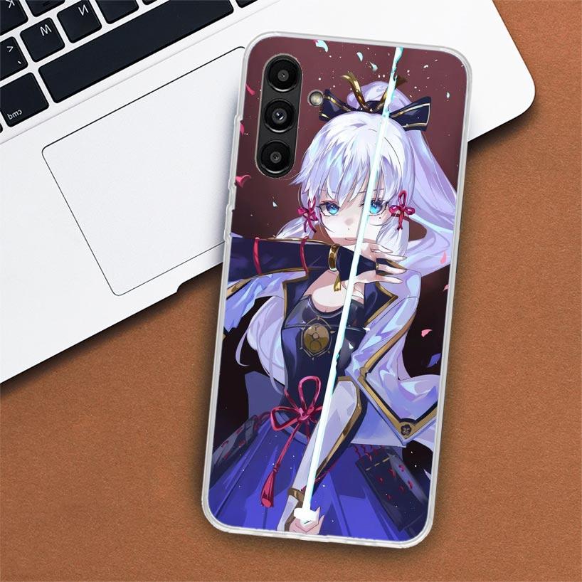 Чехол для телефона Genshin Impact Kamisato Ayaka для Samsung Galaxy A02S A12 A22 A32 A42 A52 A72 A51 A50S A71 A41 A31 A21S A70S A40 A30S