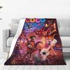 C-Coco Day of The Dead Cartoon Blanket Guitar Thankgiving Flannel Throw Blankets Bedding Portable Soft Warm Multifunction Quilt