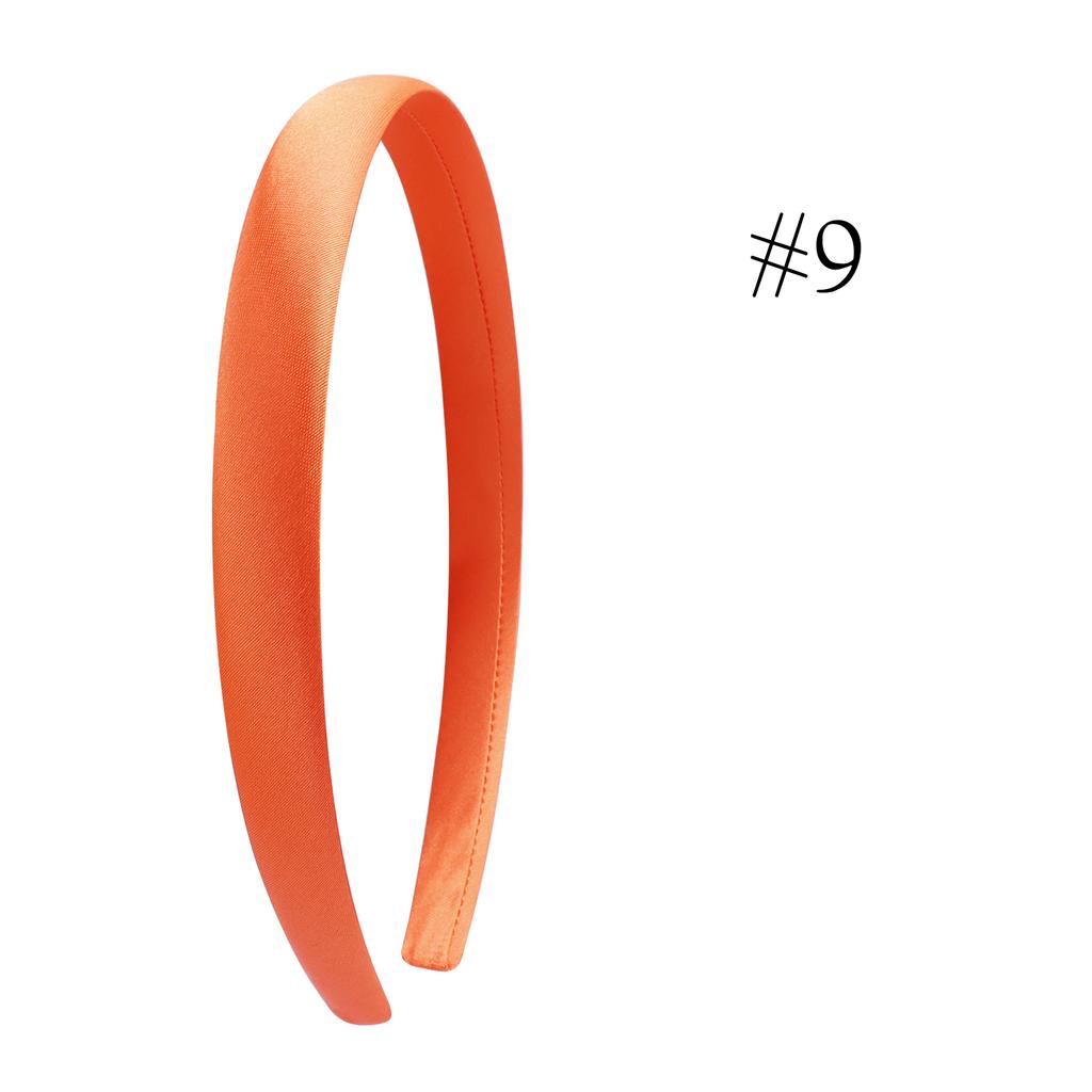 1,5 см Однотонные повязки на голову Сатиновая повязка для рукоделия Сделай сам Повязка для волос Красочные сатиновые повязки на голову для девочек и женщин