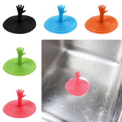 Силиконовая пробка для ванны Непротекающая пробка для раковины Захват волос для ванны Плоская пробка Пробка Ванная комната