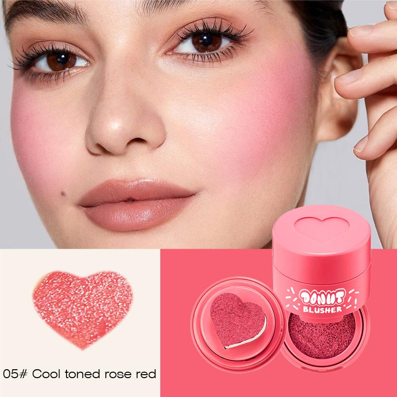 6 цветов Love Air Cushion, жидкие румяна для лица и губ, универсальные натуральные телесные матовые бархатные румяна для макияжа, подарок для женщин