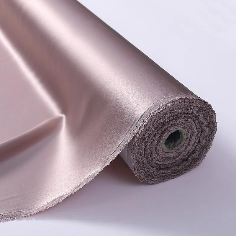 22 Момме 100% чистый шелк тутового шелкопряда ткани шармез текстильная вышивка одежда простая атласная шелковая ткань 100x114 см