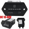 DC 10-80V Generator Sealed Hour Meter Counter Mechanical Hour Meter Timer Gauge For Diesel Gasoline Engine Generator Boat