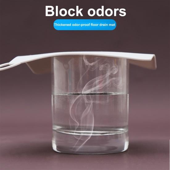Квадратный силиконовый чехол для дезодоранта для стока пола, простой в установке, дезодорант для ванной комнаты, защита от насекомых, напольный чехол, пробка для улавливания волос