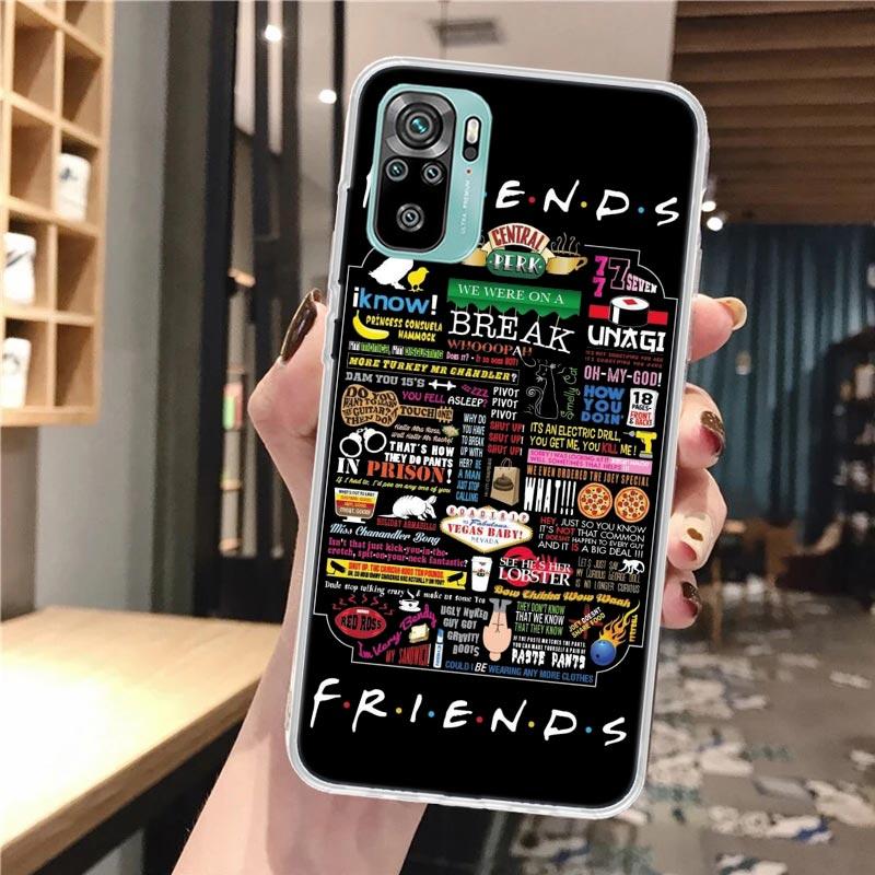 Friends Tv Show Funny Family Soft Phone Case For Xiaomi Redmi Note 12 12S 13 14 11 11S 10 Pro 10S 11T 11E Plus 14Pro Pattern Cov