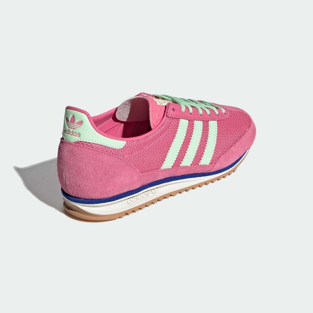 JI1879 adidas Originals SL72 OG Розовый Фьюжн Полузеленый Искрящийся Ярко-синий (Женский