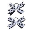 2 шт. Футбольные Банты Резинки для Волос Спортивные Банты Черлидинг Эластичные Резинки для Волос Футбольные Аксессуары для Девочек Черные