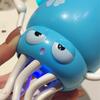 Electric Dancing Octopus Toy with LED Lights Music Obstacle Avoidance Octopus Toy Toddlers Boys Girls Rechargeable Interactive Crawling Octopus Toy