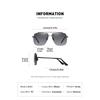 aoron Gradual Change Sunglasses Men's Colorful Two-color Large Frame Sunglasses Fashion Metal Sunglasses