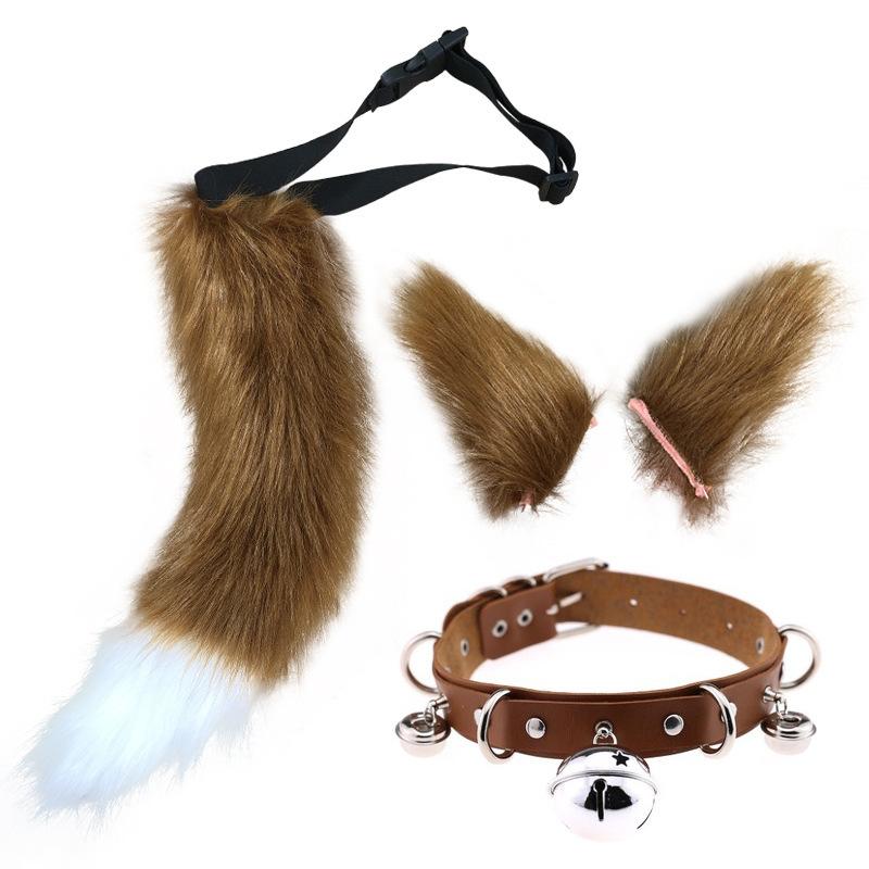 Anime Animal Tail Cosplay Costumes Props Cat Fox Plush Tails Role Play Halloween Party Kawaii Accessories