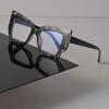 Minimalist Luxury Transparent Glasses Cool Square Frame Eyeglass Women Men Cool Clear Lens Frame Glasses