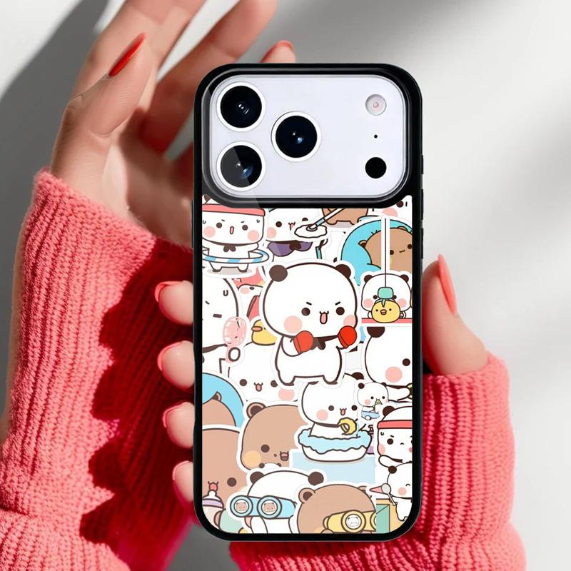Милый чехол для телефона BuBu DuDu для iPhone 17 16 15 14 13 Pro Max Задняя крышка для 12 11 Pro Coque