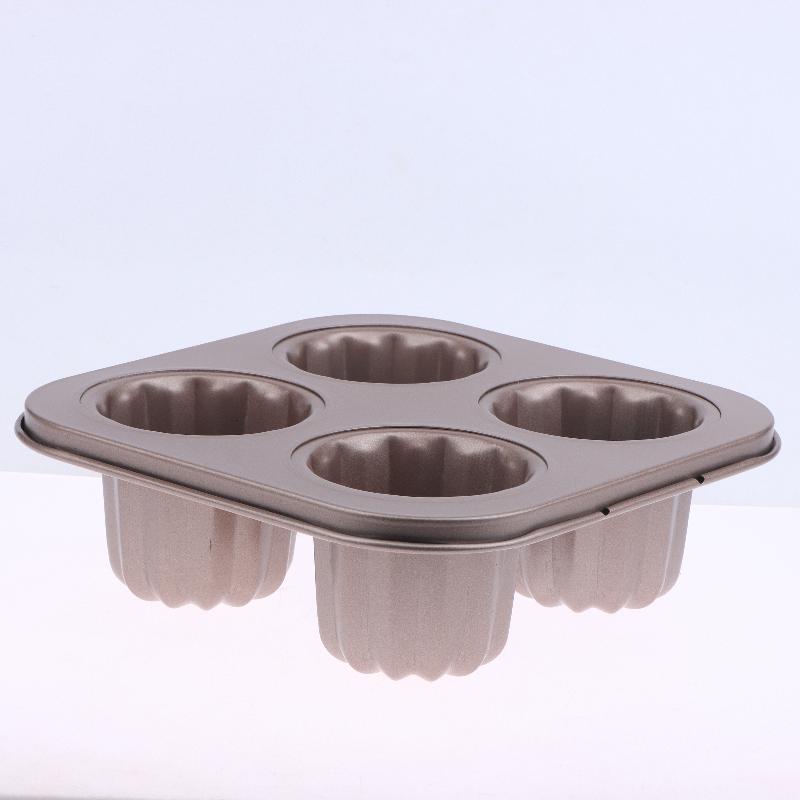 1/4/6/9 Отверстий Форма с Антипригарным Покрытием Форма для Торта Маленькая Форма для Маффинов Форма для Кексов из Углеродистой Стали Форма для Выпечки Кондитерская Форма Мини-Подставка для Кексов
