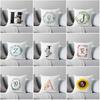 Sofa Car Bedroom Pillowcase Home Decor Garland Letter Pattern Cushion Cover Decoration