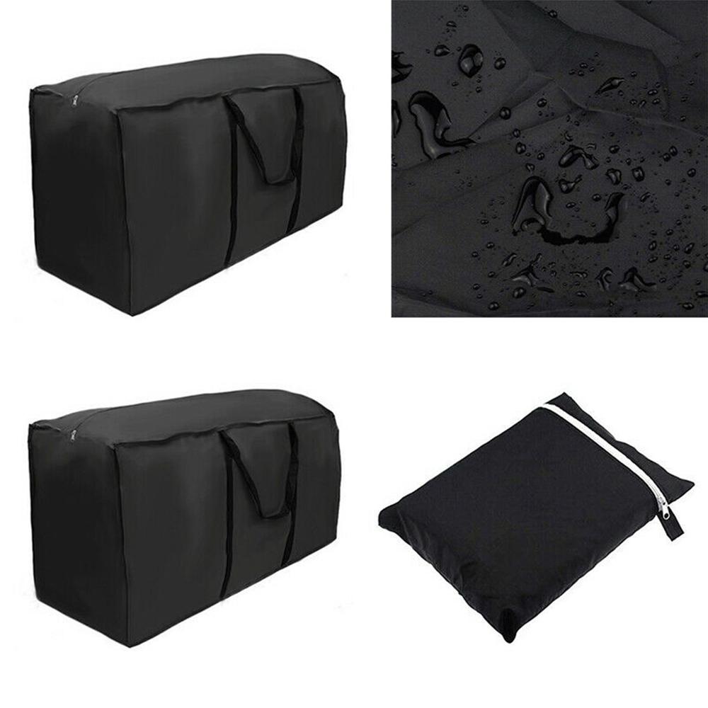 Outdoor Furnitures Storage Bag Oxford Cloth Waterproof Black Garden Furniture Covers Multifunctions Christmas Tree Organizer
