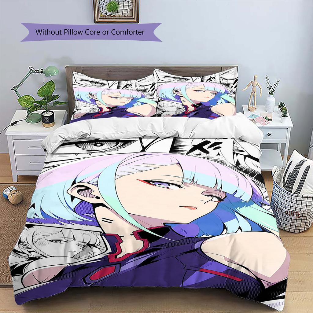 Lucyna Kushinada Pattern Bedding,Quilt Set Quilt Cover Pillowcase Home Birthday Gift(1 * duvet cover + 2 * pillowcase, without core)