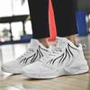 Модная вентиляция Плоская подошва Мужские кроссовки Белые Баскетбольные Обувь Китайских брендов Ботинок Спорт Бег Высокий Новый кроссовки Обувь