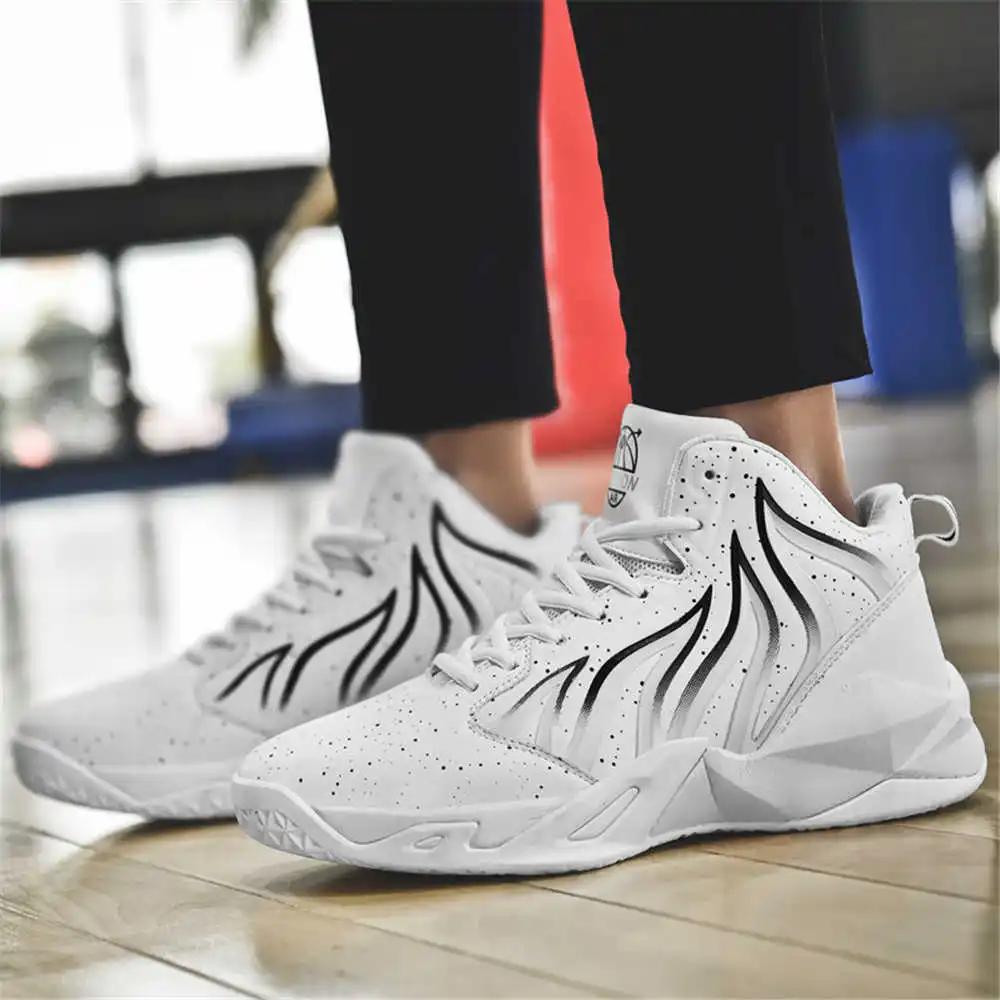 Модная вентиляция Плоская подошва Мужские кроссовки Белые Баскетбольные Обувь Китайских брендов Ботинок Спорт Бег Высокий Новый кроссовки Обувь