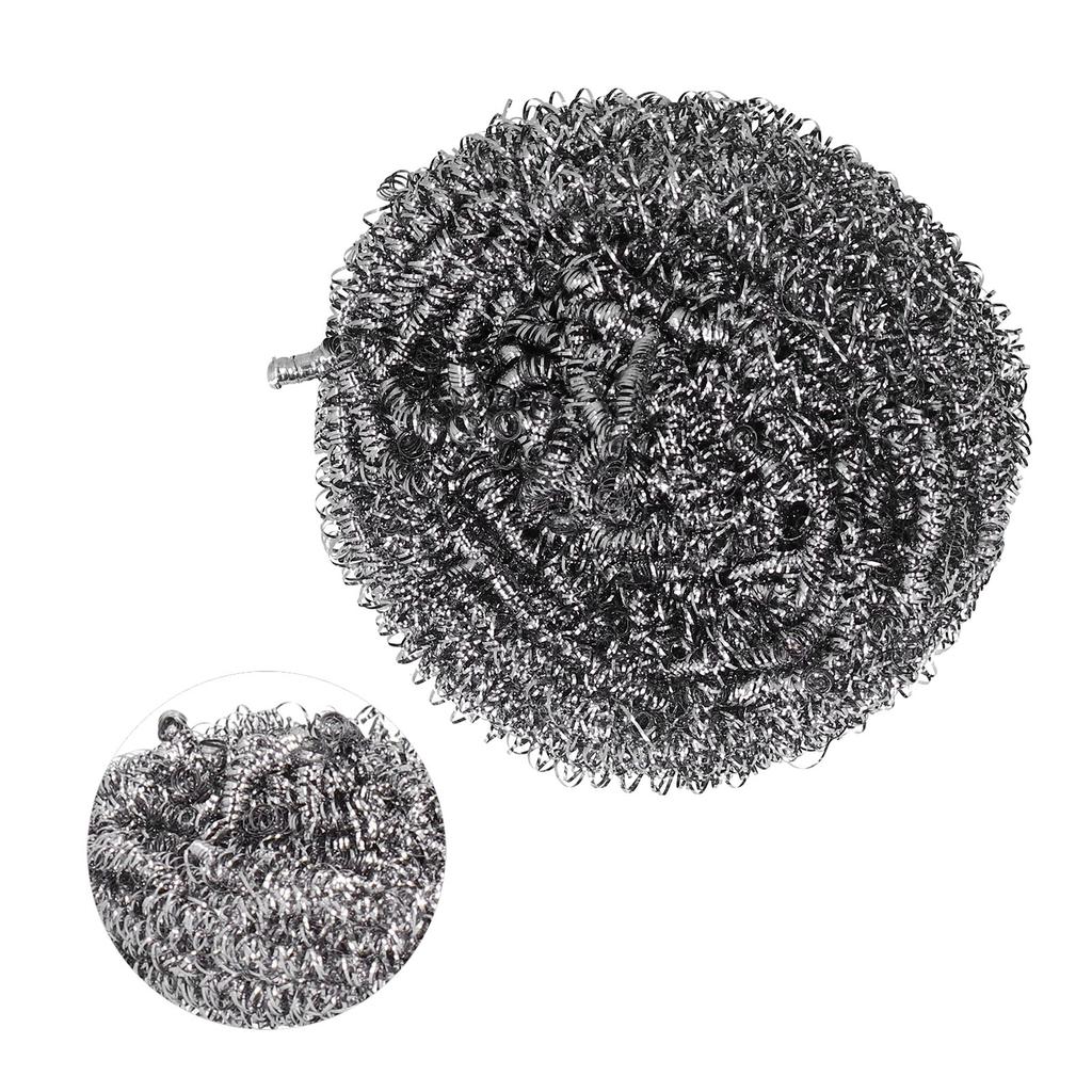 Stainless Steel Scrubber Cleaning Ball Scouring Ball for Pot Cleaner Kitchen Cleaning Tool