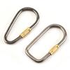 EDC Tool Outdoor Camping Carabiner TC4 Titanium Keychain Lightweight Hanging Buckle Backpack Buckle