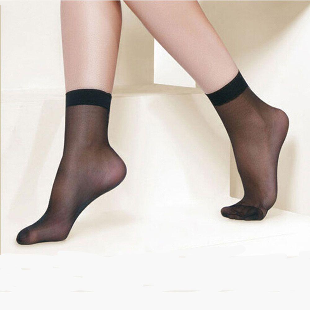 Hot Sexy 10 Pairs Short Socks Ankle Socks Crystal Stockings Ultra-thin Transparent