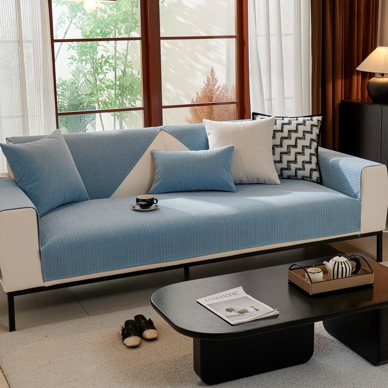 Новая высококачественная легкая французская диванная подушка, универсальный нескользящий чехол для диванной подушки на все времена года, легкая роскошная ткань для чехла дивана