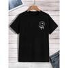 A Funny Smile Face That Is About To Melt Printed Tshirt Men Fashion Oversize T-Shirt Clothes Loose Casual Tees