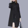 Women's 2025 Autumn/Winter Hepburn Style Mid-Length Slim Wool Coat - Plus Size Available