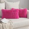Solid Color Fluffy Home Living Room Plush Cushion Cover Throw Pillow Pillow Case Pillow Cover