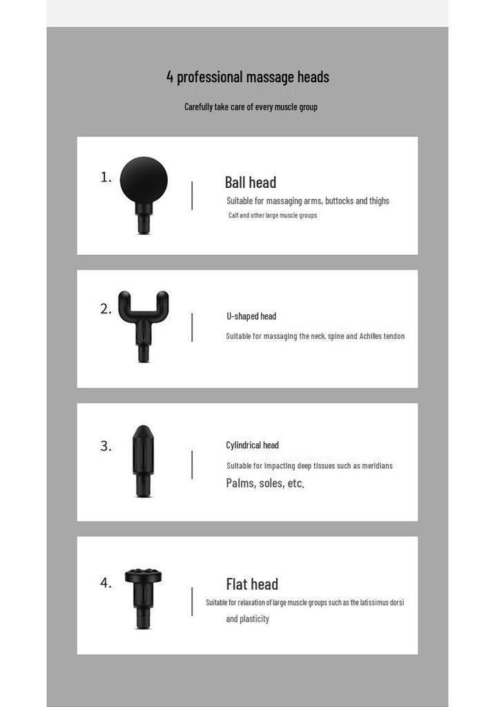 Rechargeable Mini Fascia Gun Muscle Massager for Professional-Grade Fitness Relaxation