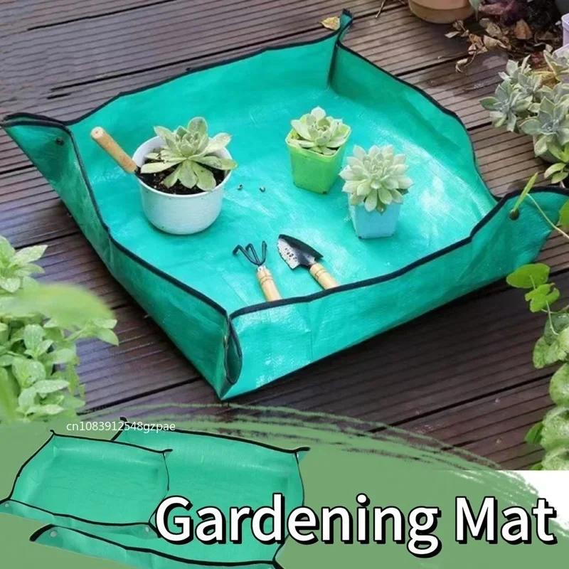Waterproof Foldable Planting Mat Garden Mat Garden Potting Pad for Flowerpot Transplanting Mixing Soil Plant Pruning Garden Tool