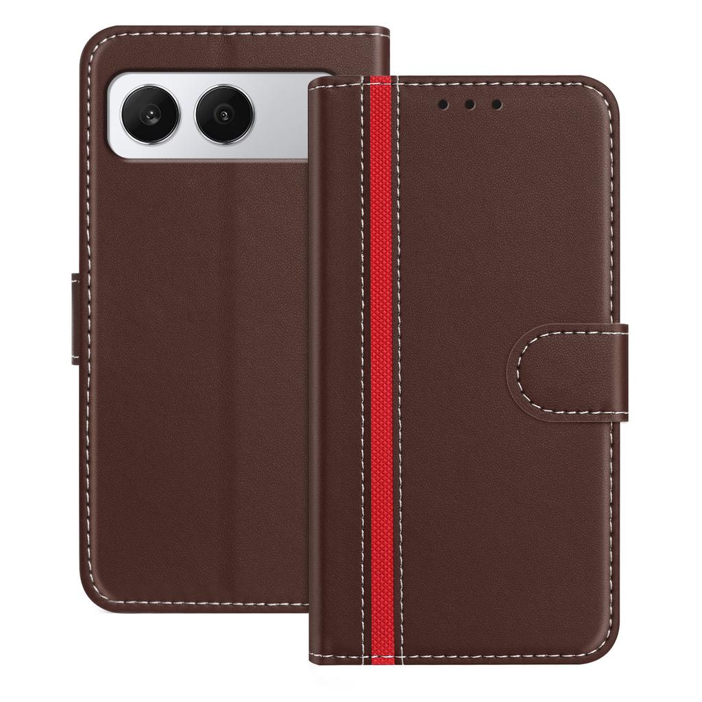 For OnePlus Nord 4 Phone Cases Wallet Stand Color Splicing Leather Cover with Magnetic Clasp