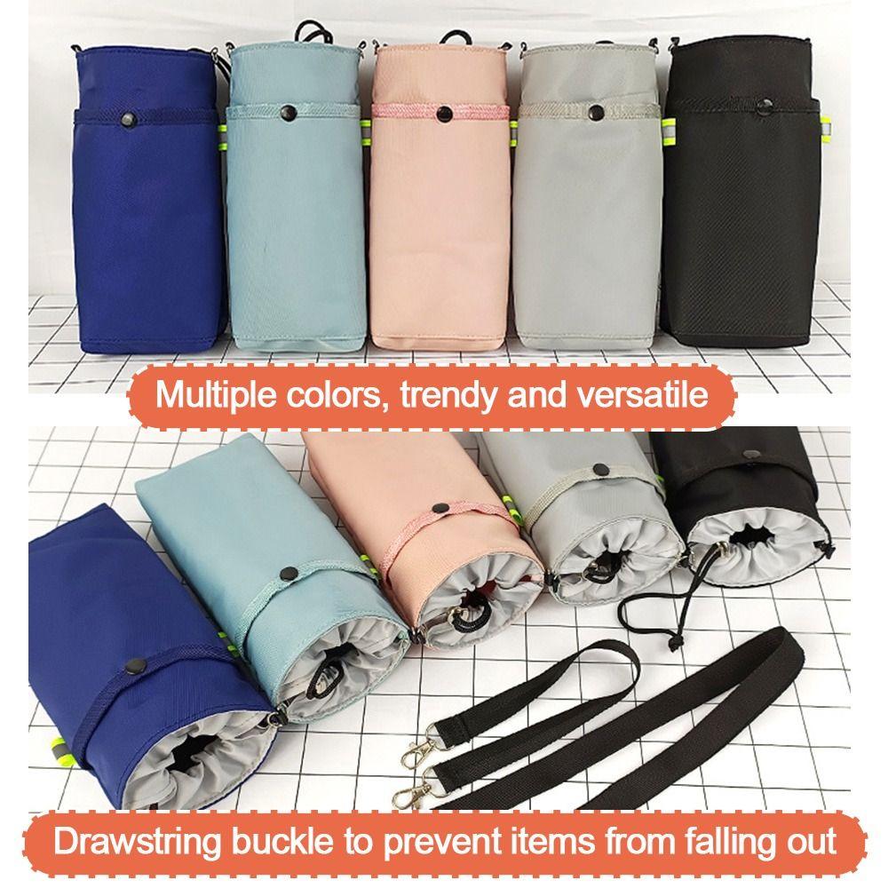 With Strap Cup Holder Canvas Cup Protective Cover Portable Cup Sleeve