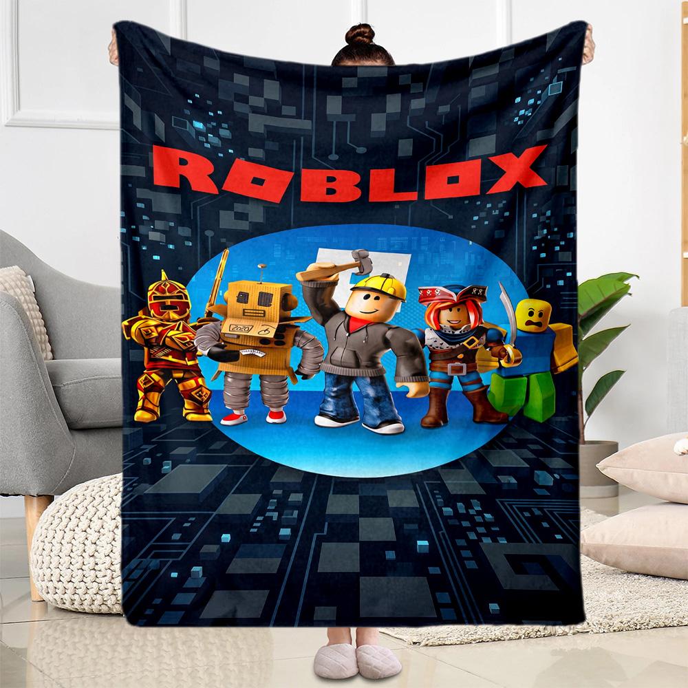 Roblox 261 Blanket Comfortable Suitable for Livingroom Picnics Bedding Four Seasons Universal Modern Ideal Gift for Friends Family Couples Picnic