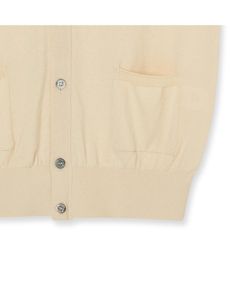 Iolo V-Cut Collar Shirt_Cream