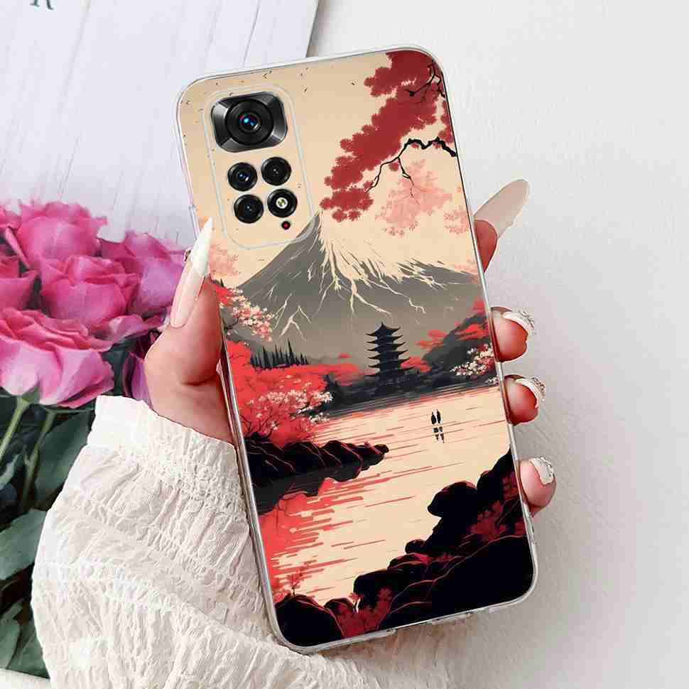 Чехол с ярким цветком для Xiaomi Redmi Note 11 4G, силиконовый, мягкий, ударопрочный задний чехол для Redmi Note 11S Note11s Note11 4G