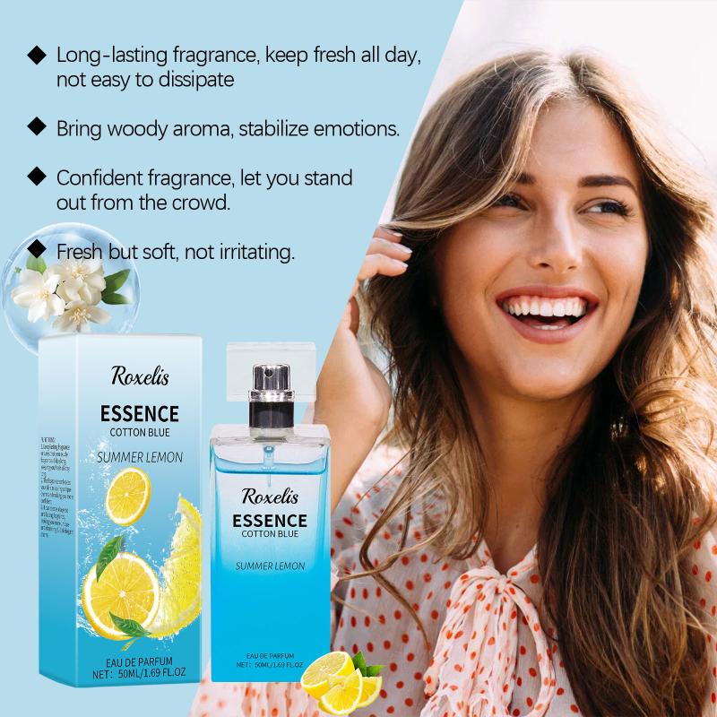 Roxelis Summer Lemon Perfume Refreshing Moisturizing Triple Notes Plant Fragrances Propylene Glycol