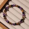 Браслет высокого качества, камень тигровый глаз, чайный кристалл, аметист, обсидиан, браслет, благословение, подарок для семьи
