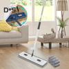 1 Set Mop Set with 6 Microfiber Pads 360 Degree Rotation Large Flat Head Wet And Dry Use Long Handle Drainage Scraper Multi-Purpose Floor Cleaning