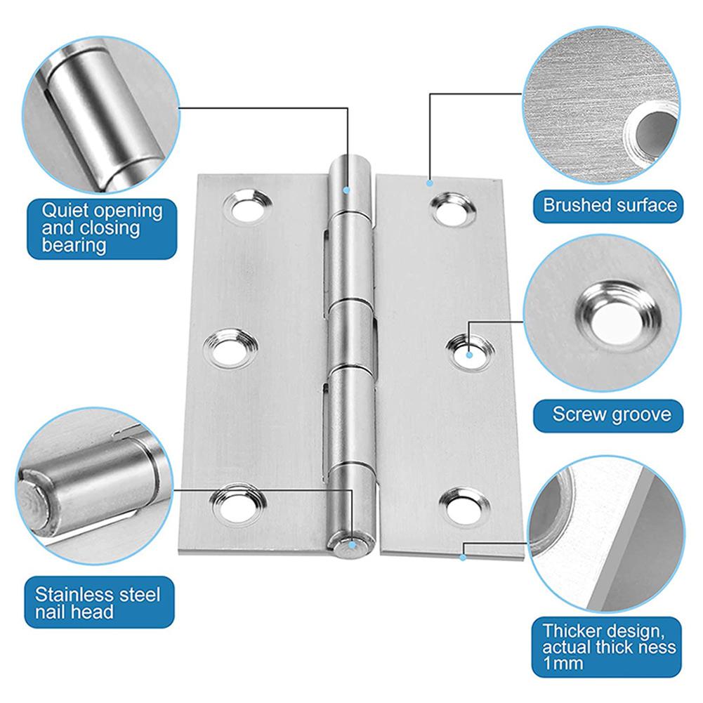 10pcs Hinge Bearing Butt Entrance Doors High-gloss Polish