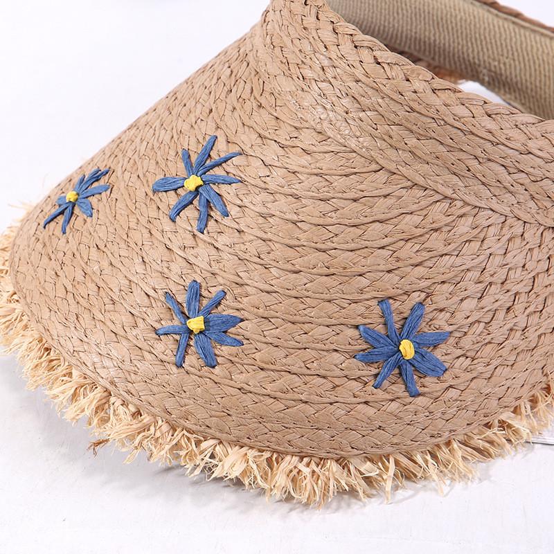 Straw Sunscreen Cap Hat Lightweight Headband Style Breathable Protection Uv