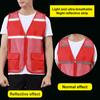 Уличный жилет Прочный дышащий полиэстер Уличный жилет Прозрачный свободный крой Жилет для волонтерской работы Жилет унисекс Товары для кемпинга