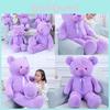 Teddy Large Purple Bear Plush Toy Cute Cartoon Girl Birthday Holiday Gift Doll