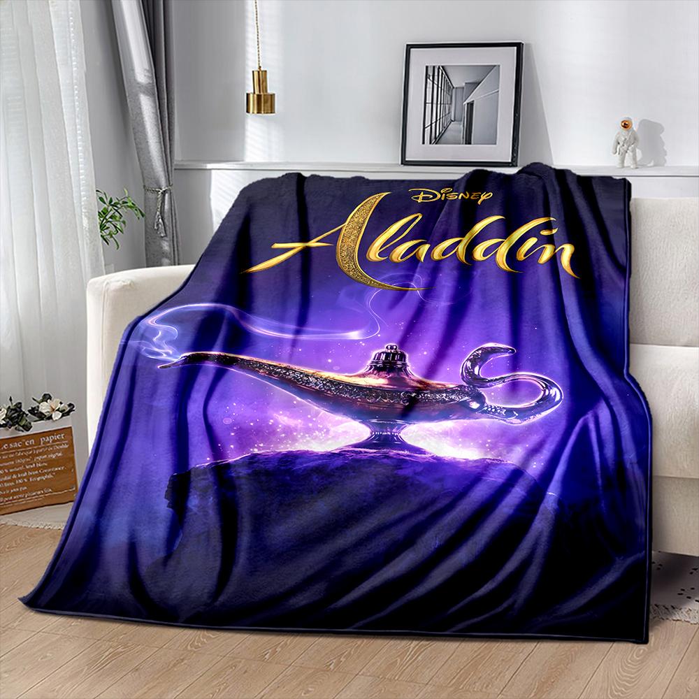 Various Styles and Sizes Aladdin Princess Jasmine Blanket for Bed Bedroom Sofa Picnic, Blanket for Cover Outdoor Leisure Nap